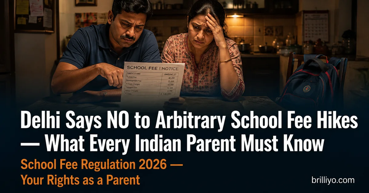Delhi Private School Fee Regulation 2026 — What Every Parent in India Must Know Right Now