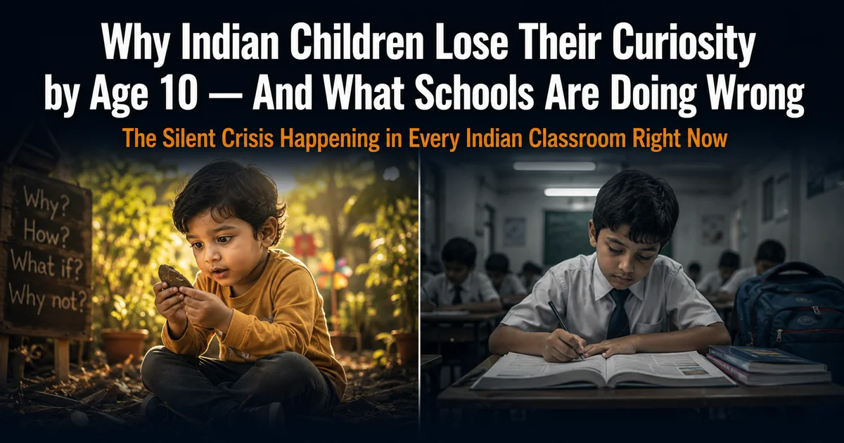 Why Indian Children Are Losing Their Curiosity by Age 10 — And What Schools Are Doing Wrong